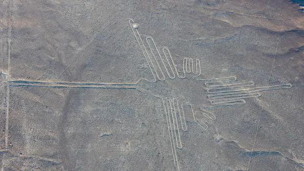 Il geoglifo detto 'l'astronauta' sulle colline di Nazca, in Perù